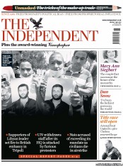The Independent (UK) Newspaper Front Page for 2 May 2011