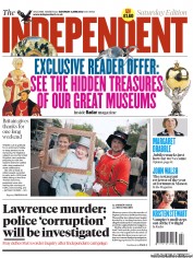 The Independent (UK) Newspaper Front Page for 2 June 2012