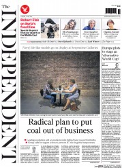 The Independent (UK) Newspaper Front Page for 2 June 2015