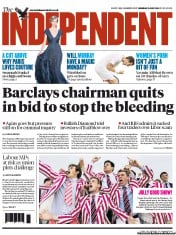 The Independent (UK) Newspaper Front Page for 2 July 2012