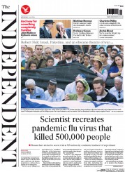 The Independent Newspaper Front Page (UK) for 2 July 2014