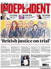 The Independent Newspaper Front Page (UK) for 30 October 2013