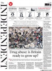 The Independent Newspaper Front Page (UK) for 30 October 2014