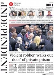 The Independent (UK) Newspaper Front Page for 30 May 2015