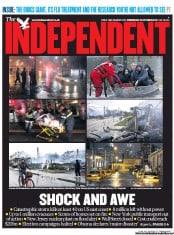 The Independent Newspaper Front Page (UK) for 31 October 2012