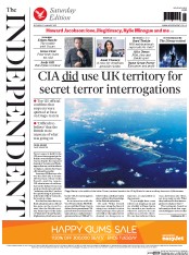 The Independent Newspaper Front Page (UK) for 31 January 2015