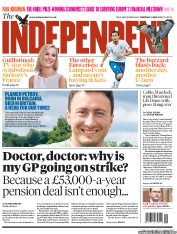 The Independent (UK) Newspaper Front Page for 31 May 2012
