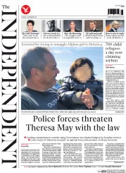 The Independent (UK) Newspaper Front Page for 3 November 2015