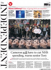 The Independent (UK) Newspaper Front Page for 3 December 2014
