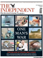 The Independent (UK) Newspaper Front Page for 3 May 2011