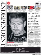 The Independent (UK) Newspaper Front Page for 4 November 2015