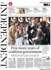 The Independent Newspaper Front Page (UK) for 4 March 2014