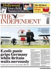 The Independent Newspaper Front Page (UK) for 4 June 2011