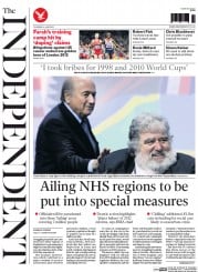 The Independent (UK) Newspaper Front Page for 4 June 2015