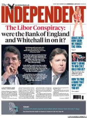 The Independent (UK) Newspaper Front Page for 4 July 2012