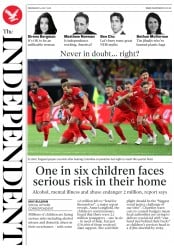 The Independent (UK) Newspaper Front Page for 4 July 2018