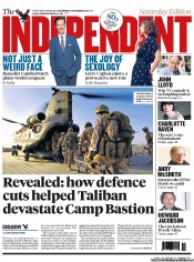 The Independent Newspaper Front Page (UK) for 5 October 2013