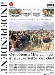 The Independent (UK) Newspaper Front Page for 5 March 2015