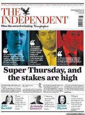 The Independent (UK) Newspaper Front Page for 5 May 2011