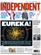 The Independent Newspaper Front Page (UK) for 5 July 2012