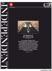 The Independent Newspaper Front Page (UK) for 5 August 2014