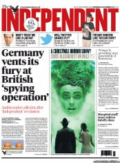 The Independent Newspaper Front Page (UK) for 6 November 2013