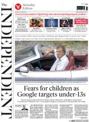 The Independent (UK) Newspaper Front Page for 6 December 2014