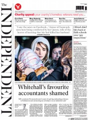 The Independent (UK) Newspaper Front Page for 6 February 2015