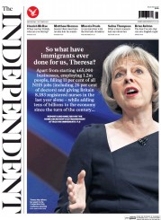 The Independent (UK) Newspaper Front Page for 7 October 2015