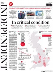 The Independent (UK) Newspaper Front Page for 7 January 2015