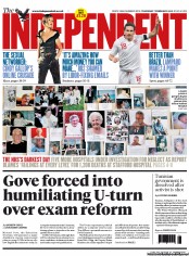 The Independent Newspaper Front Page (UK) for 7 February 2013