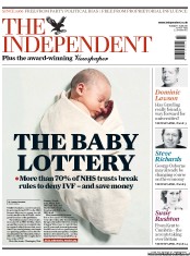 The Independent (UK) Newspaper Front Page for 7 June 2011