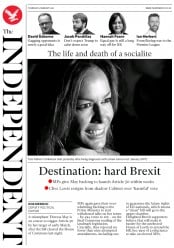 The Independent (UK) Newspaper Front Page for 9 February 2017