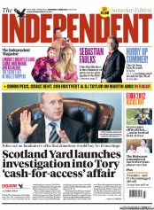 The Independent (UK) Newspaper Front Page for 9 June 2012
