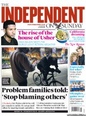 The Independent on Sunday (UK) Newspaper Front Page for 10 June 2012