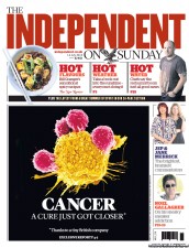 The Independent on Sunday (UK) Newspaper Front Page for 14 July 2013