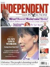 The Independent on Sunday (UK) Newspaper Front Page for 17 June 2012