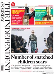 The Independent on Sunday (UK) Newspaper Front Page for 22 February 2015