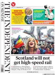 The Independent on Sunday (UK) Newspaper Front Page for 24 May 2015