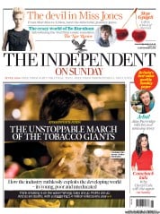 The Independent on Sunday (UK) Newspaper Front Page for 29 May 2011