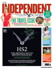 The Independent on Sunday (UK) Newspaper Front Page for 3 February 2013