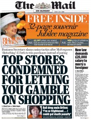 The Mail on Sunday (UK) Newspaper Front Page for 10 June 2012
