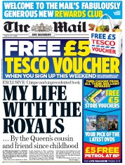 The Mail on Sunday (UK) Newspaper Front Page for 12 June 2011
