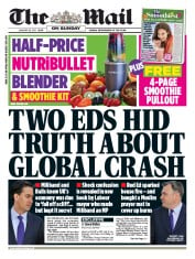 The Mail on Sunday Newspaper Front Page (UK) for 18 January 2015