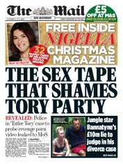 The Mail on Sunday (UK) Newspaper Front Page for 22 November 2015