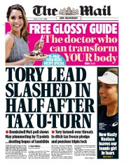 The Mail on Sunday (UK) Newspaper Front Page for 23 April 2017
