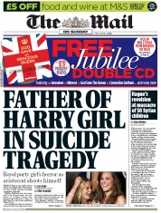 The Mail on Sunday (UK) Newspaper Front Page for 27 May 2012