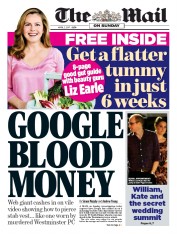 The Mail on Sunday (UK) Newspaper Front Page for 2 April 2017