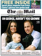The Mail on Sunday Newspaper Front Page (UK) for 30 March 2014