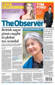 The Observer Newspaper Front Page (UK) for 10 February 2013